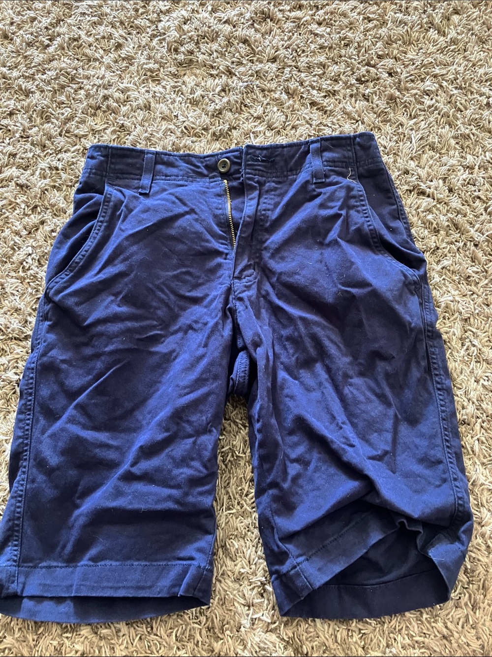 True Craft Navy Blue Men's Cotton Shorts